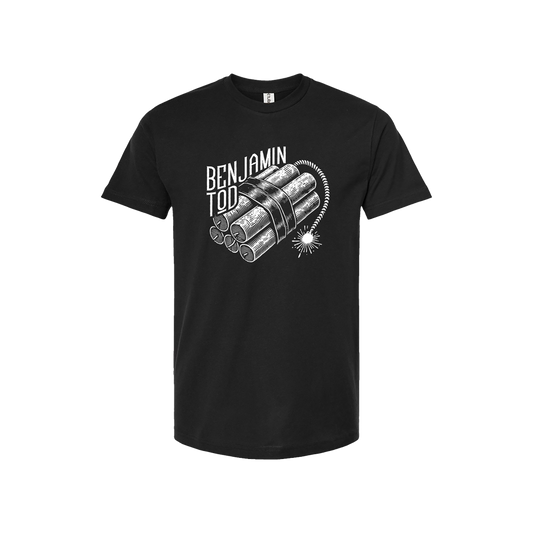 Benjamin Tod Dynamite T-Shirt PRE-ORDER - Benjamin Tod & the Lost Dog Street Band