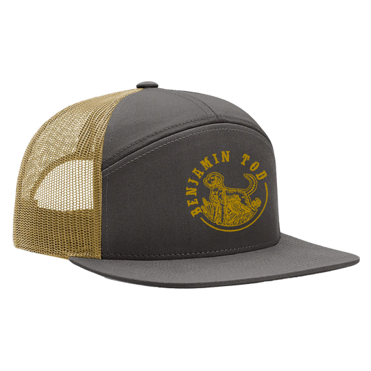 Benjamin Tod Hunting Dog 7-Panel Trucker Hat PRE-ORDER - Benjamin Tod & the Lost Dog Street Band