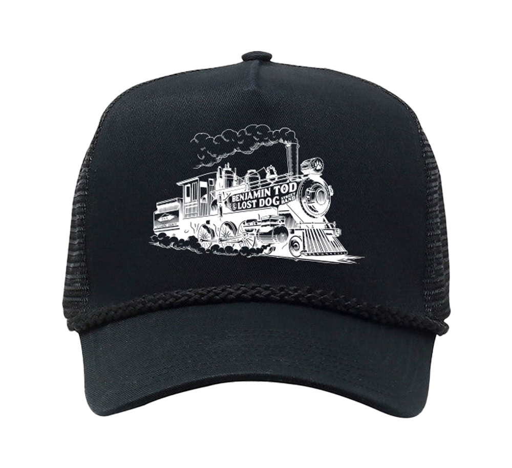 Benjamin Tod & The Lost Dog Street Band Train Logo Trucker Hat
