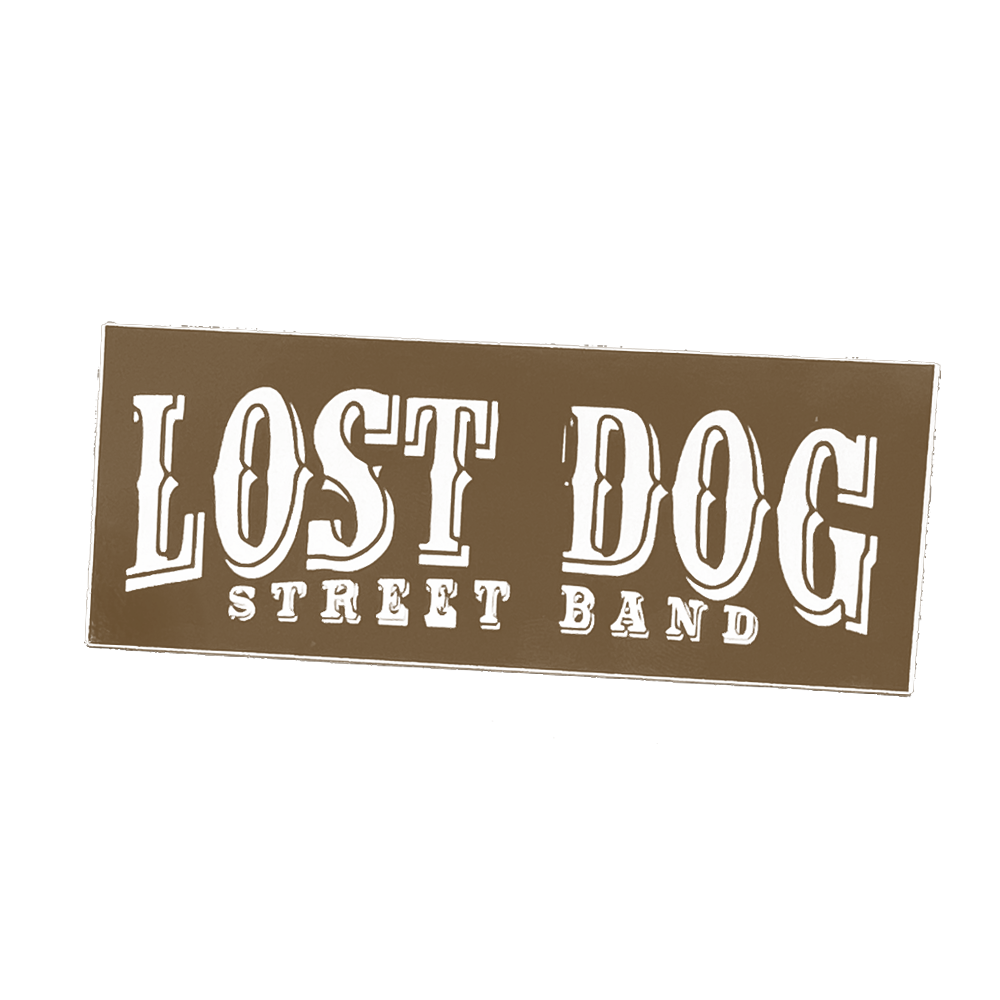 Lost Dog Street Band Sticker (Brown)(5") - Benjamin Tod & the Lost Dog Street Band