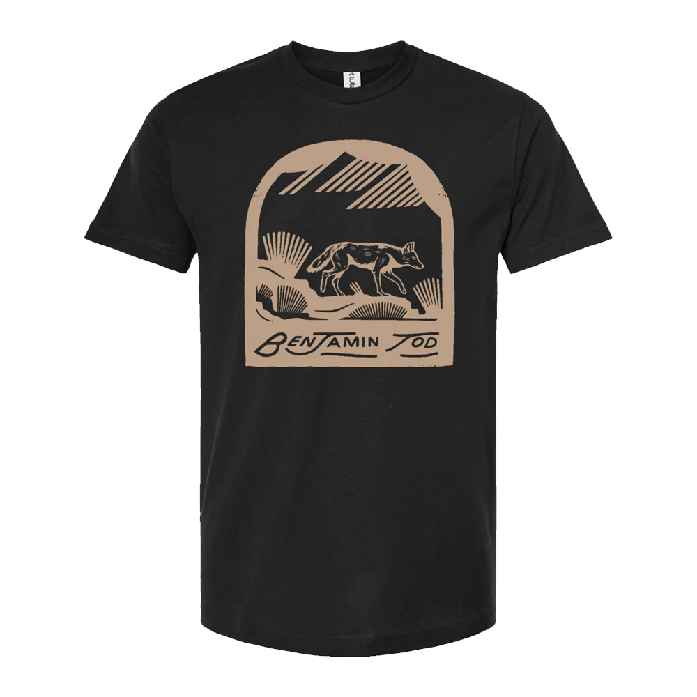 Benjamin Tod New Coyote Tee (Black) - Benjamin Tod & the Lost Dog Street Band