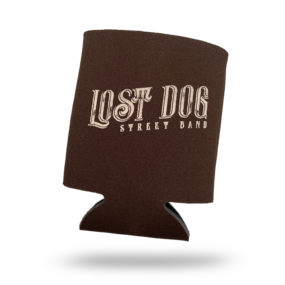 Lost Dog Street Band Koozie (Brown) - Benjamin Tod & the Lost Dog Street Band