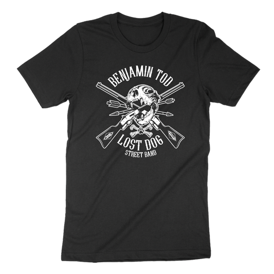 Benjamin Tod & The Lost Dog Street Band Skull Logo T-Shirt