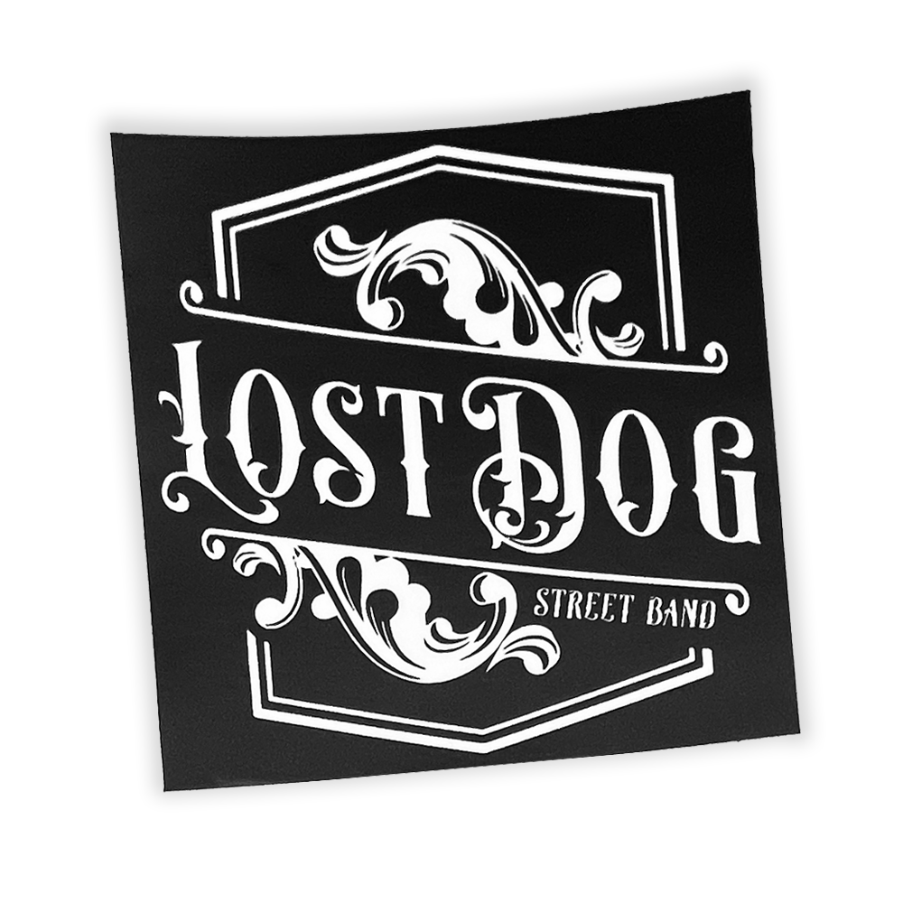 Lost Dog Street Band Sticker (Square)(4") - Benjamin Tod & the Lost Dog Street Band