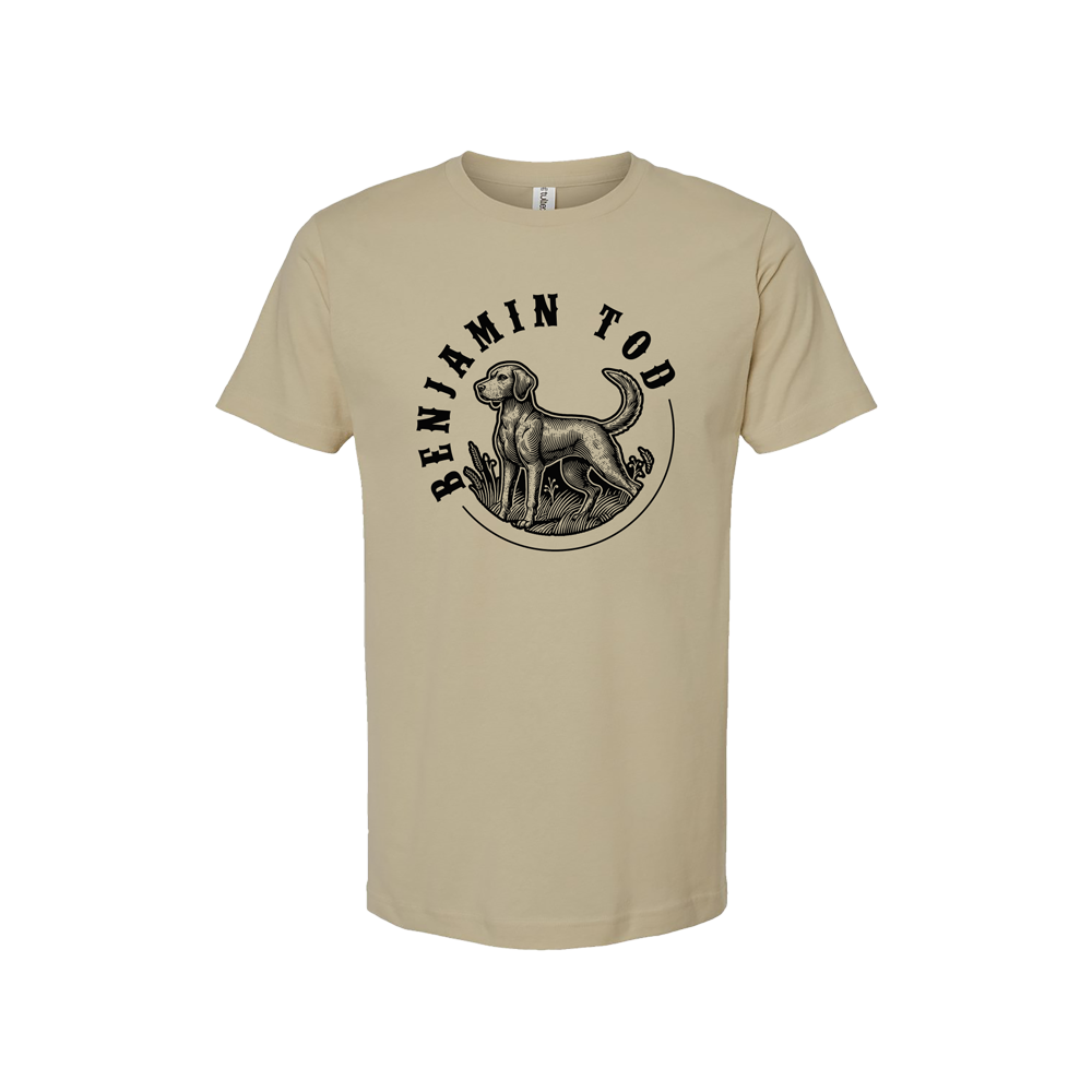 Benjamin Tod Hunting Dog T-Shirt PRE-ORDER - Benjamin Tod & the Lost Dog Street Band