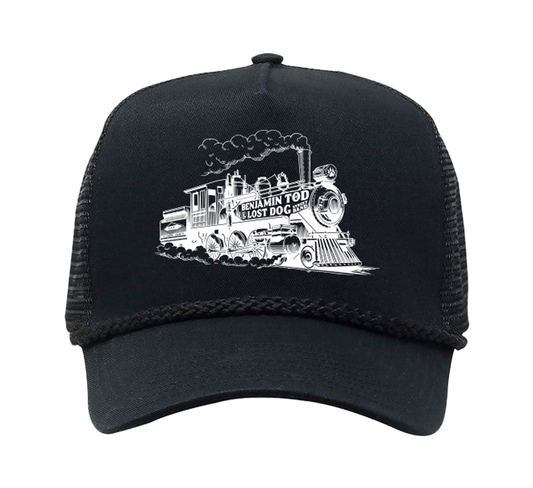 Benjamin Tod & The Lost Dog Street Band Train Logo Trucker Hat