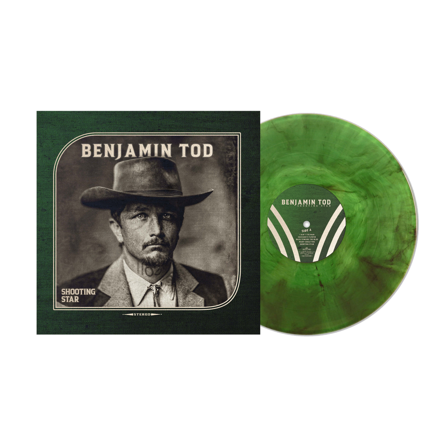 Benjamin Tod - Shooting Star (Vinyl LP) (Green Smoke) PRE-ORDER - Benjamin Tod & the Lost Dog Street Band