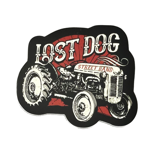 Lost Dog Street Band Tractor Sticker (4")