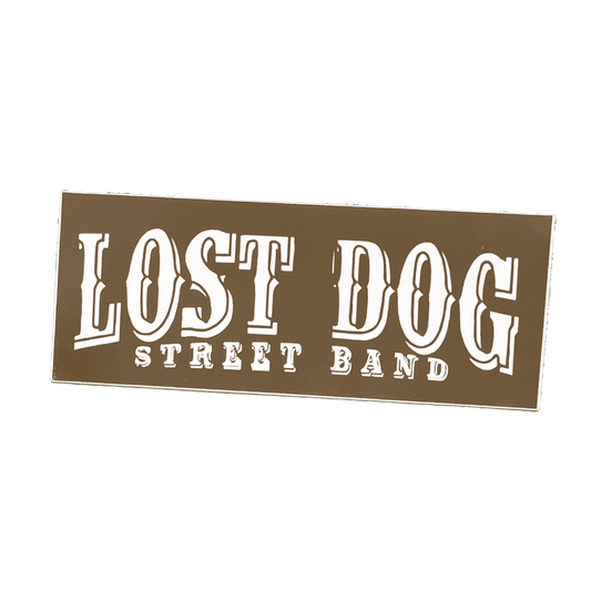 Lost Dog Street Band Sticker (Brown)(5")