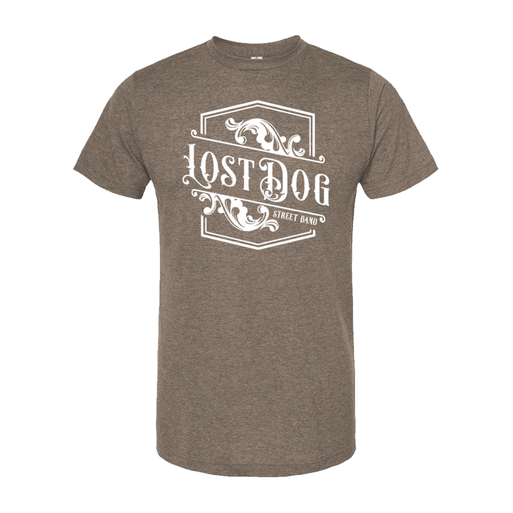 Lost Dog Street Band - Crest Tee (Brown) - Benjamin Tod & the Lost Dog Street Band