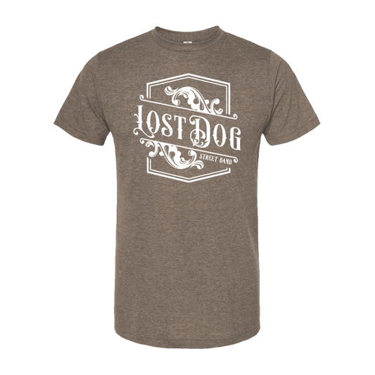 Lost Dog Street Band - Crest Tee (Brown) - Benjamin Tod & the Lost Dog Street Band