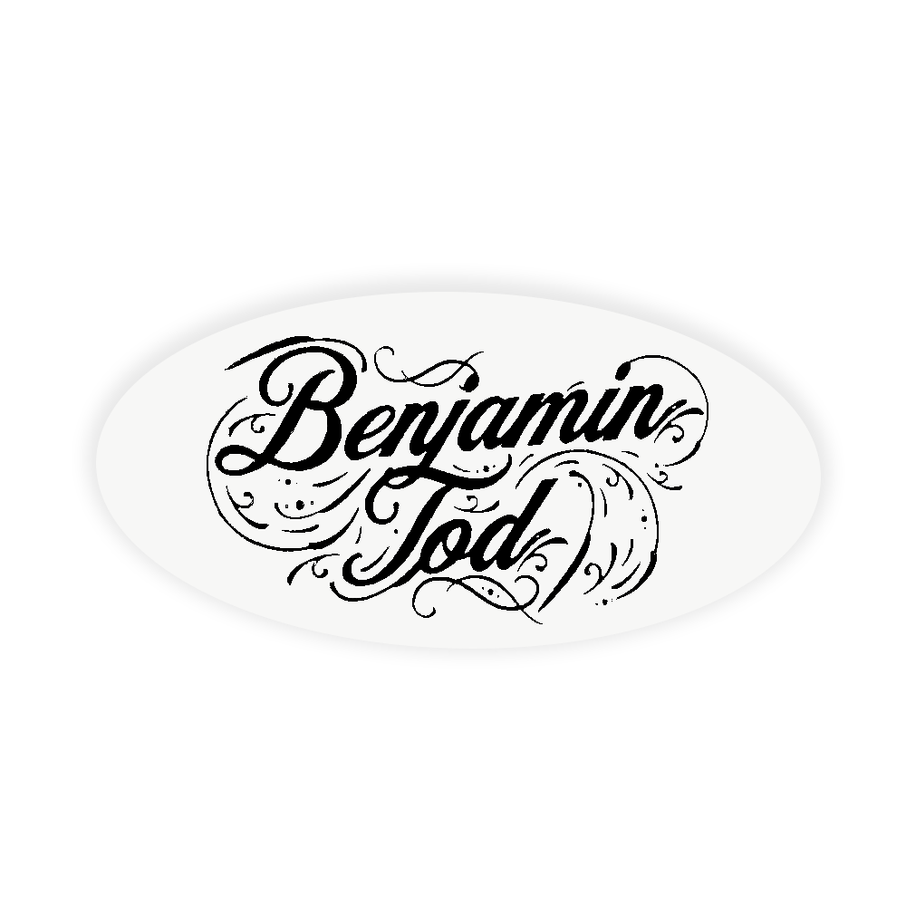 Benjamin Tod Sticker (4") - Benjamin Tod & the Lost Dog Street Band