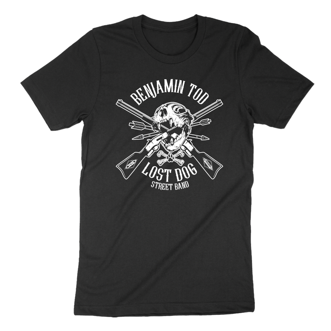 Benjamin Tod & The Lost Dog Street Band Skull Logo T-Shirt