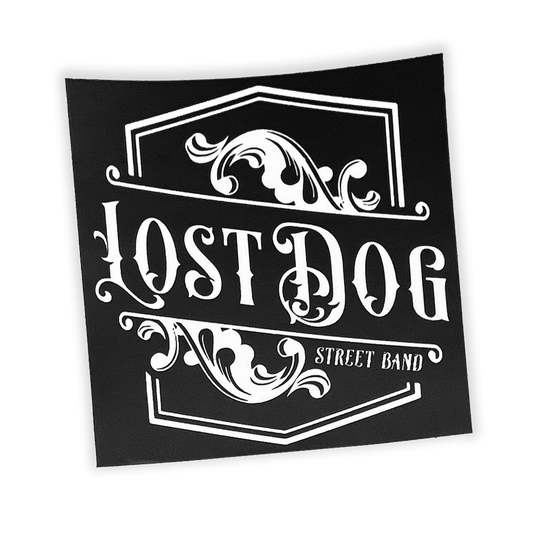 Lost Dog Street Band Sticker (Square)(4") - Benjamin Tod & the Lost Dog Street Band